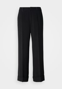 WIDE TROUSERS - Broek - black