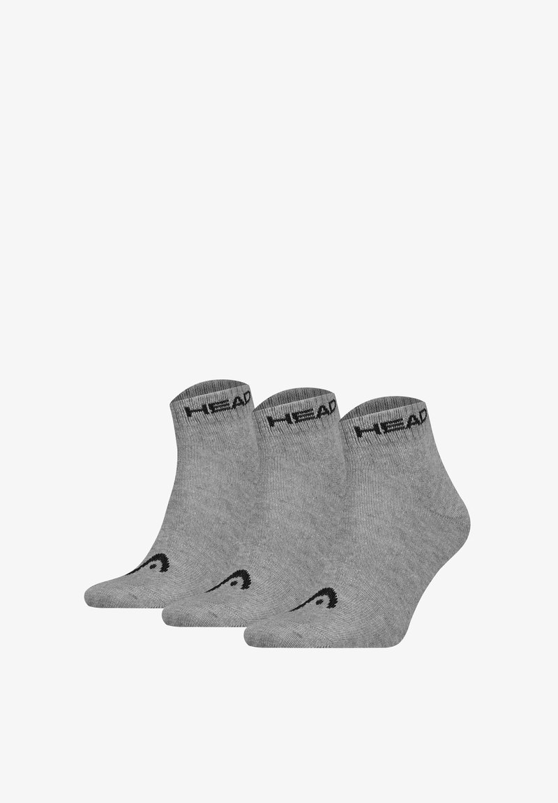 Head UNISEX QUARTER 3ER PACK - ALL LOGO EINFARBIG - Sportsocken - grau