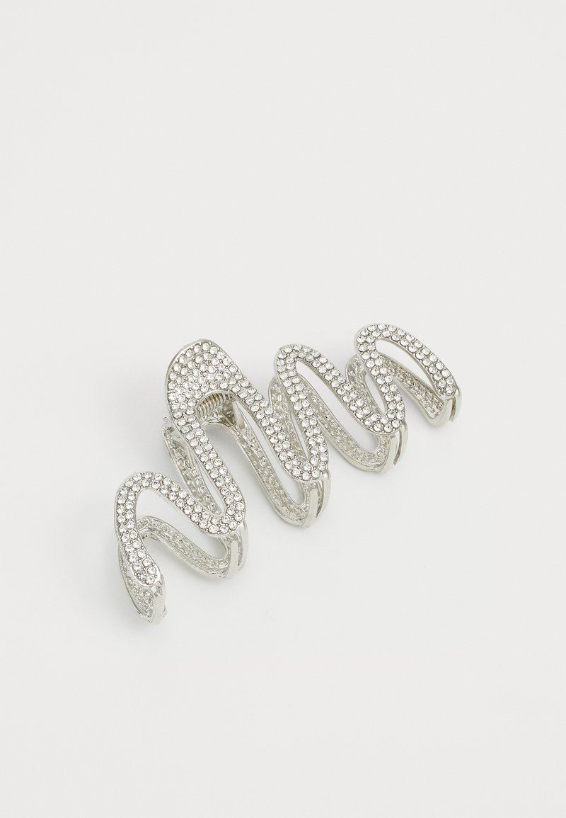 Pieces RIKKA HAIRSHARK - Hair styling accessory - silver-coloured/clear stones