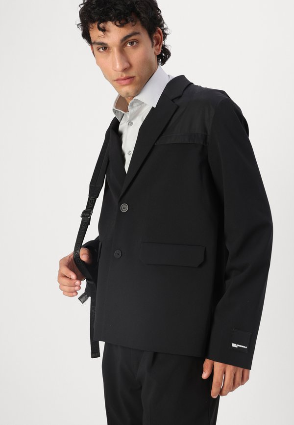 MIXED MATERIAL BLAZER - Blazer jacket2