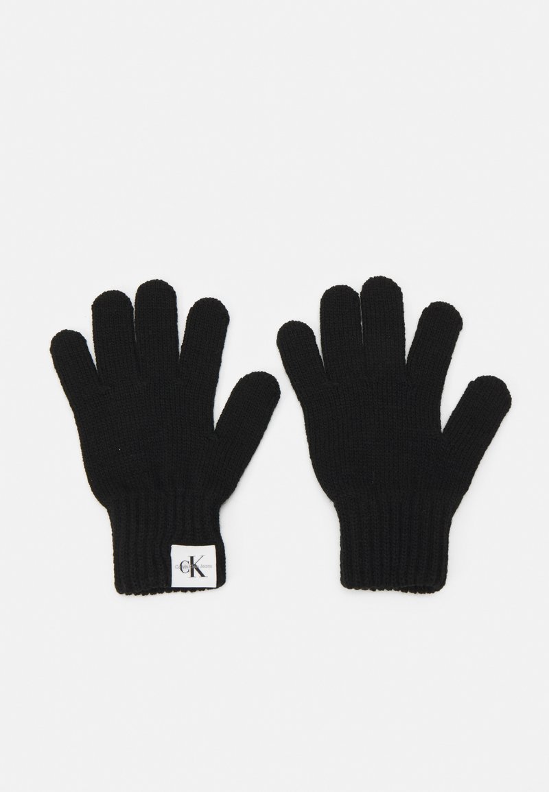 Calvin Klein Jeans - MONOGRAM GLOVES UNISEX - Pirštinės - black, Padidinti