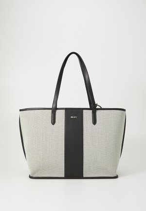 HALLIE TOTE - Bolso shopping - black/natural