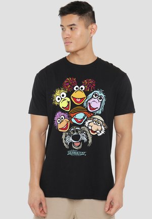 Cotton Soul JIM HENSON - FRAGGLE ROCK FRAGGLE FLOCK - Print T-shirt - black