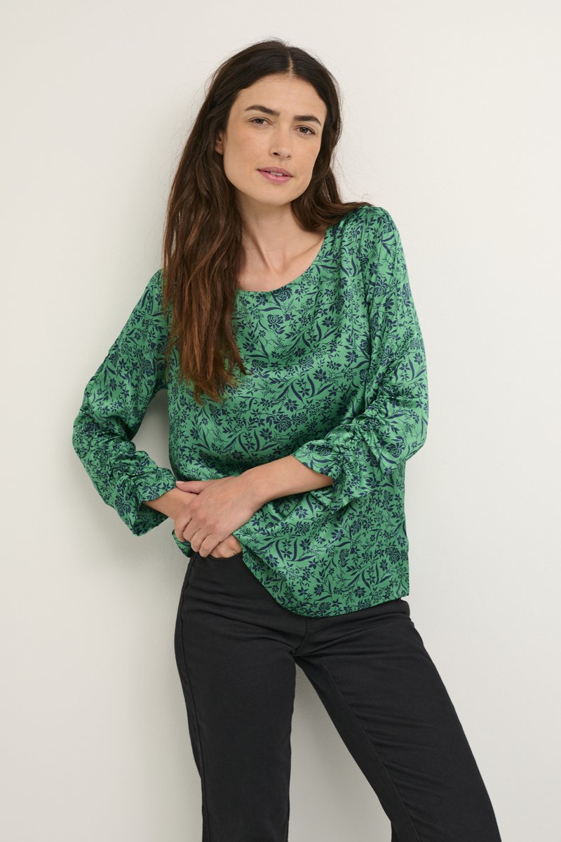 Kaffe Penelope Green Blouse