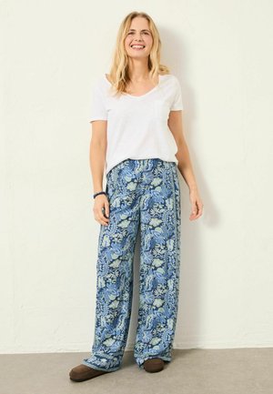 REGULAR FIT - WIDE  - Trousers - woodblock bloom