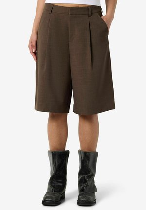 Noisy May, BERMUDA SHORTS NMMONNA - Shortsit - chocolate brown