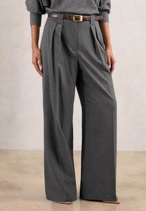Reiss PLEATED - Stoffhose - grey