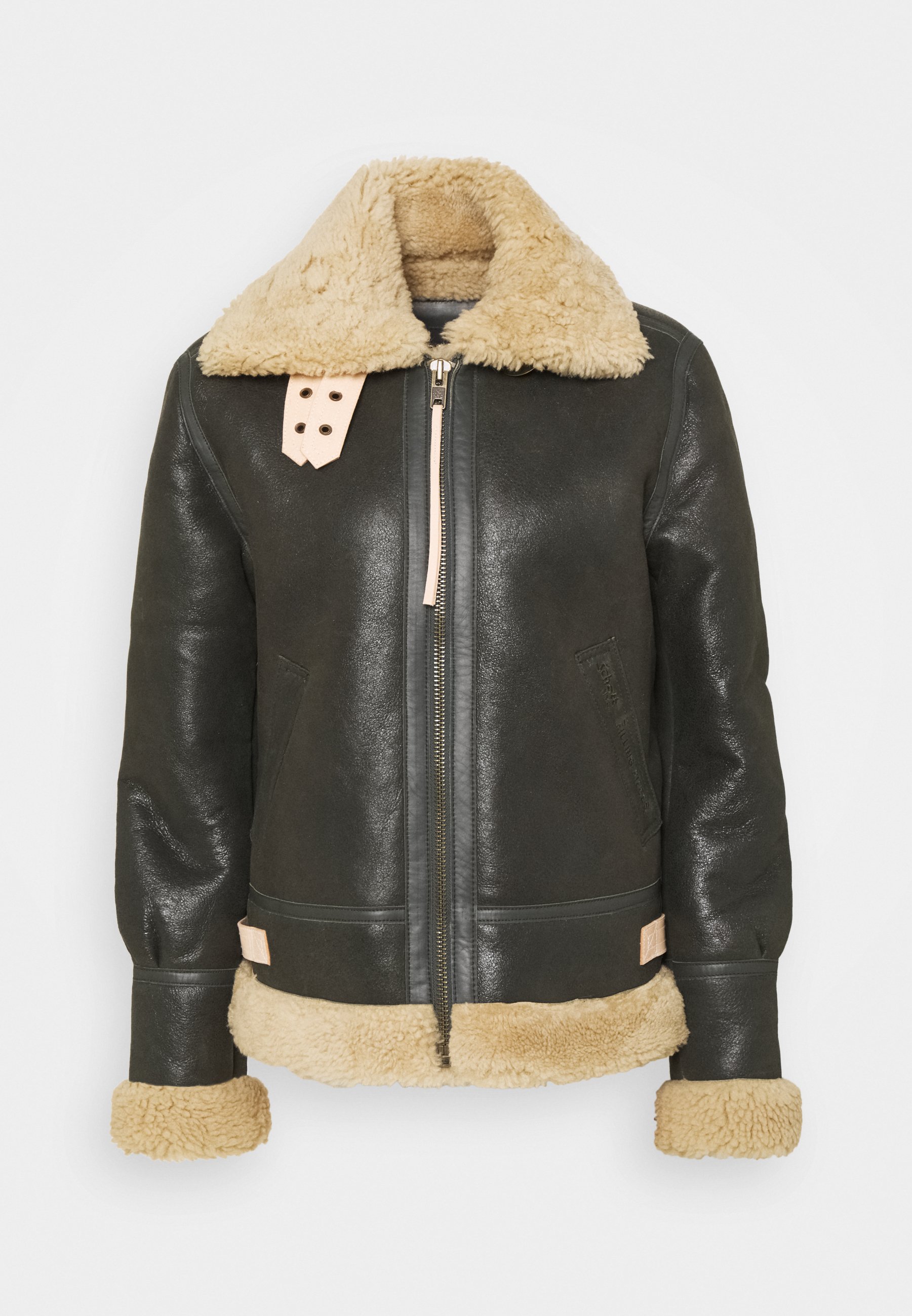 schott shearling leather jacket