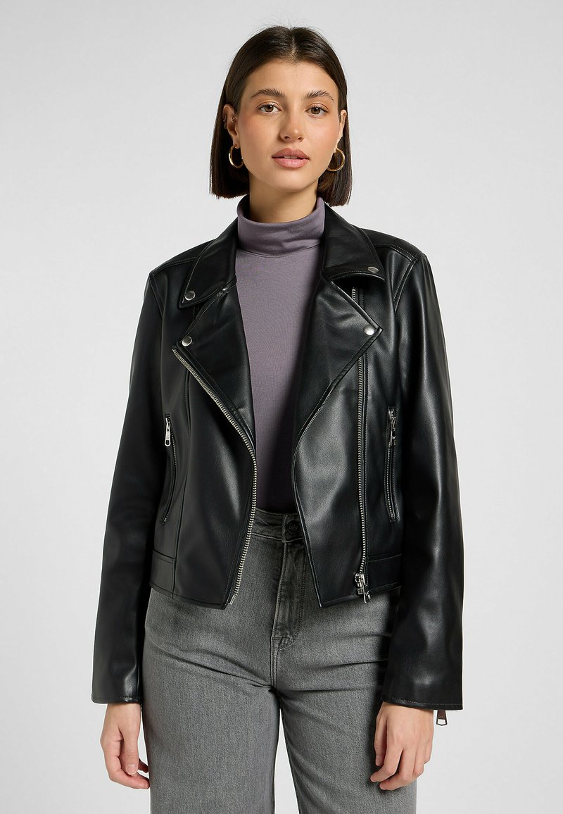 Lee Giacca in similpelle - black
