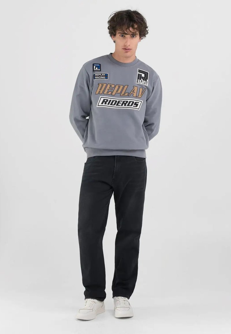 Replay Sweater grijs