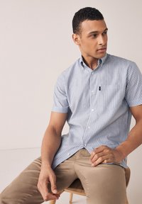 Next EASY IRON BUTTON DOWN OXFORD - Cămașă - blue stripe