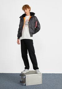 Carhartt WIP SINGLE KNEE PANT - Stoffhose - black aged canvas