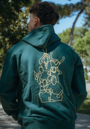 COPA Football, BRAZIL LEGENDS EMBROIDERY HOODED SWEATER - Hoodie - green