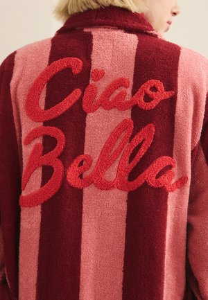 Next REGULAR FIT - Bademantel - pink  red stripe