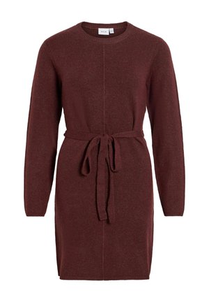 VILA, KNITTED DRESS VILIGA SHORT - Robe pull - port royale