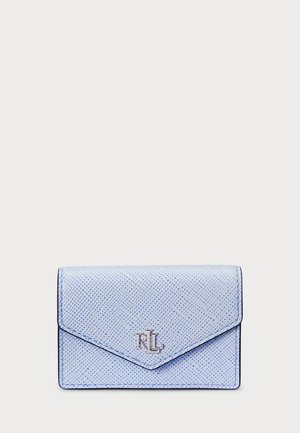 CROSSHATCH LEATHER SMALL FLAP CARD CASE - Piniginė - cornflower blue