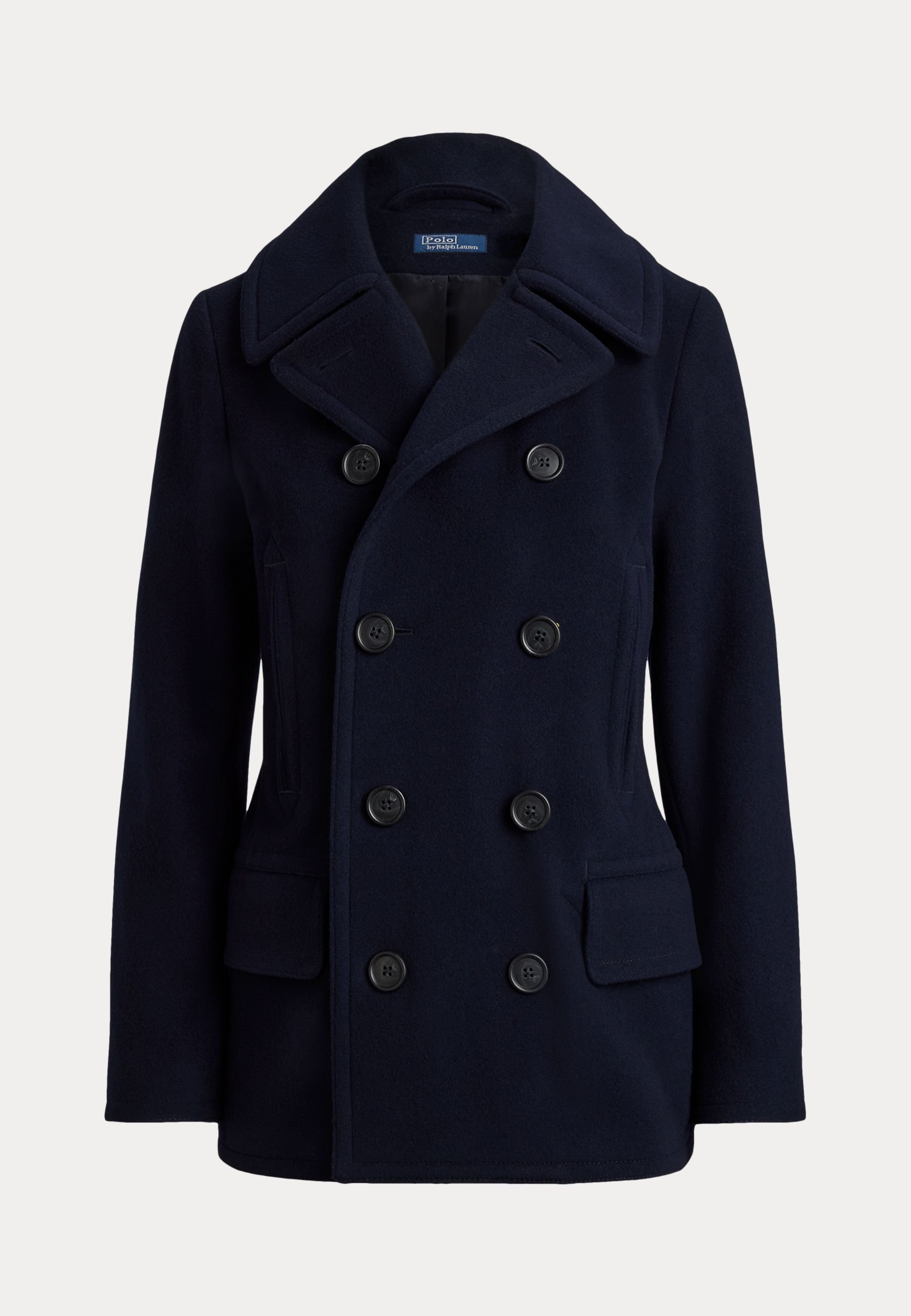 Polo Ralph Lauren WOOL MELTON PEACOAT - Short coat - ink/blue