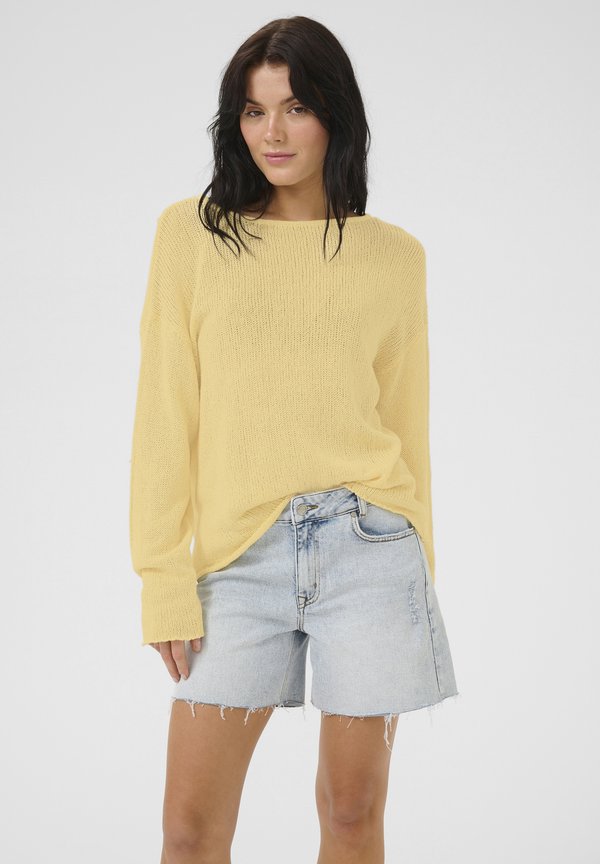 DIVA BOXY - Strickpullover - double cream