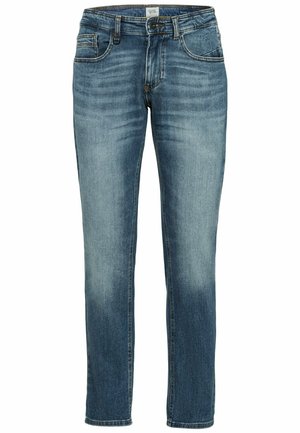 Jeans met een middelmatige wassing, vijf-pocket ontwerp, rechte pasvorm en subtiele vervaging details. Gemaakt van denim met een soepele textuur.