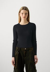 Vero Moda - VMGLORY TWIST BACK - Džemperis - black Miniatiūros vaizdas 1