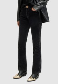 AllSaints - HOLLIS FLOCK - Bootcut jeans - black Miniatuurafbeelding 1