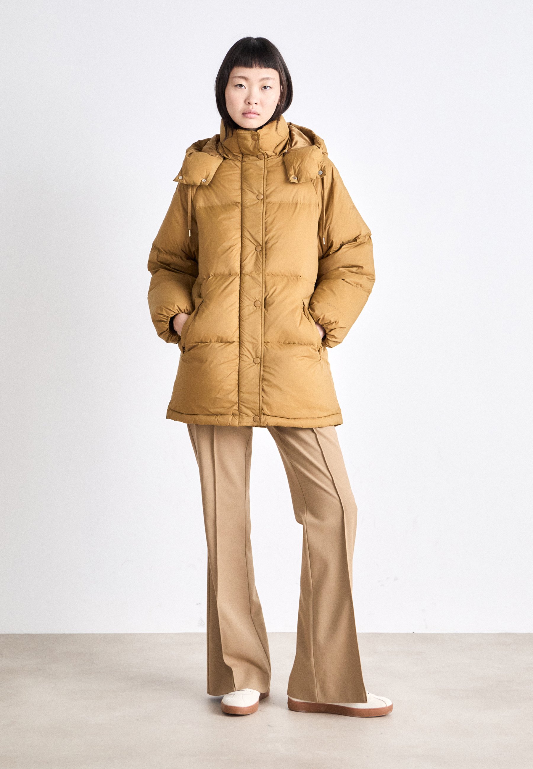 GANT MID LENGTH JACKET - Down coat - cumin beige/beige - Zalando.co.uk