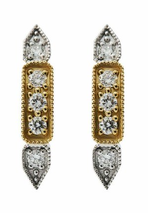 18K CON DIAMANTES EN TALLA BRILLANTE - Pendientes - golden