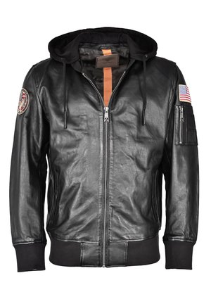 Leather jacket - black