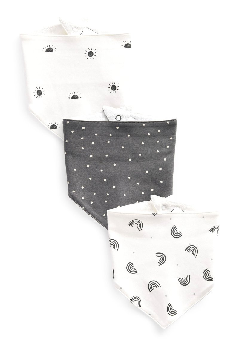 Next DRIBBLE BABY BIBS 3 PACK Bib black white/black Zalando