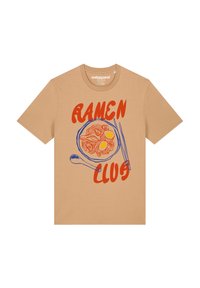 watapparel RAMEN CLUB - T-shirt print - latte