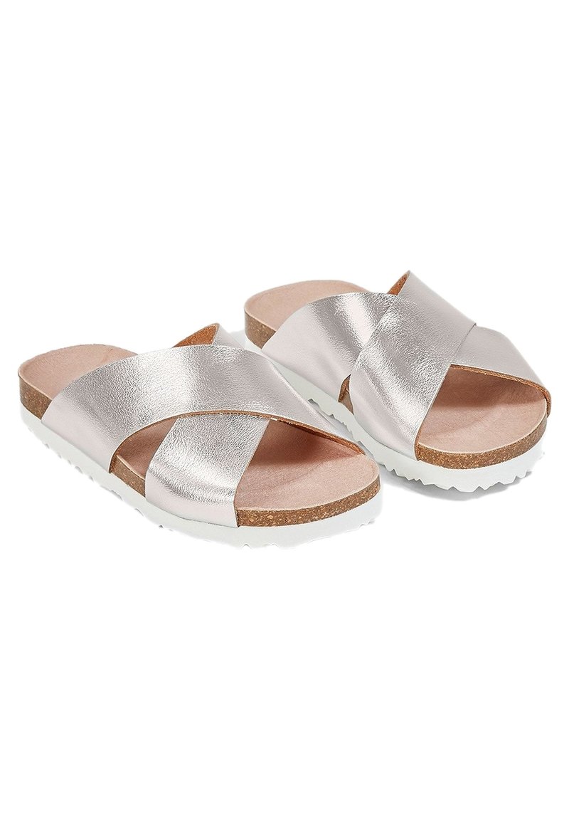 DOS - Sandalias - metalizada/plateado - Zalando.es