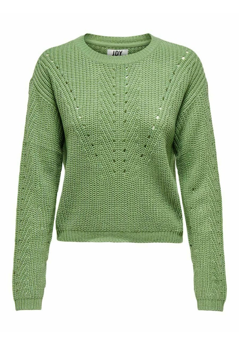 Damen Strickjacken | JDY EINFARBIGER Strickpullover basil/grün - AW92328 Damen Strickjacken | JDY EINFARBIGER Strickpullover basil/grün - AW92328
