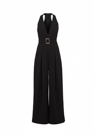 WAL G., SAFFRON V NECK JUMPSUIT - Mono - black