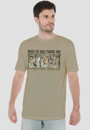 Cotton Soul, WHERE THE WILD THINGS ARE/HANG - T-Shirt print - evergreen
