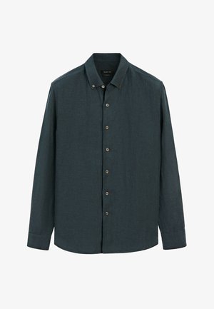 Massimo Dutti, FADED 100% LINEN SHIRT - Skjorter - mottled dark blue