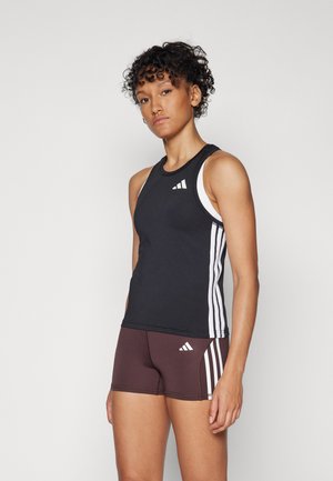 TRAIN ESSENTIALS 3 STRIPES WORKOUT - Topp - black/white