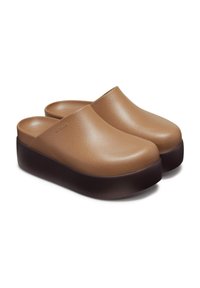 Crocs DYLAN PLATFORM - Zuecos - sepia
