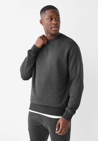 Next - CREW - Sweatshirt - slate grey Miniaturebillede 1