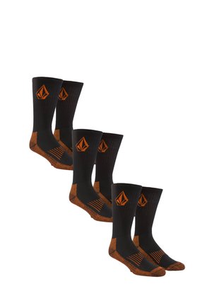 WORKWEAR 3 PACK - Strumpor - black