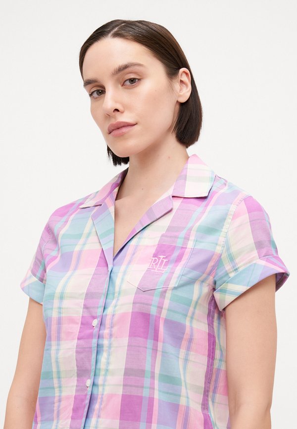 MADRAS NOTCH COLLAR PAJAMA - Pyjama set2