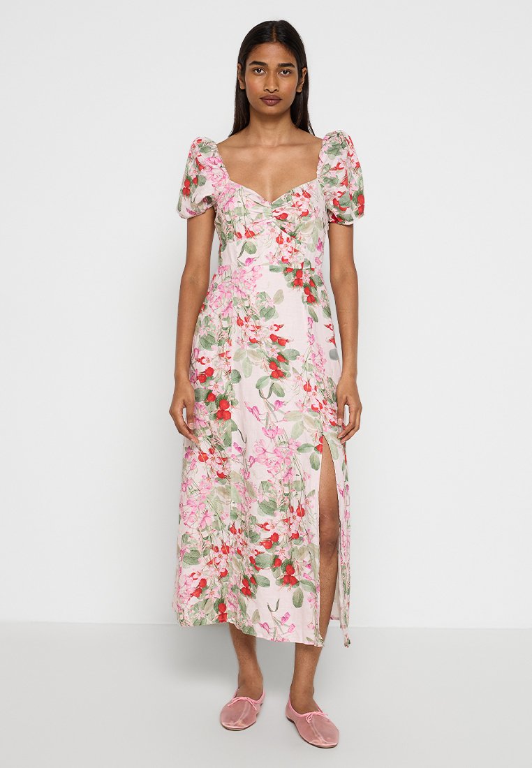 & Other Stories Maxi-jurk donkerroze
