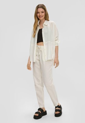 Button-down blouse - creme