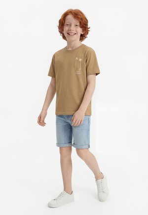 ONLY & SONS junior OSJMENES LOOSE O NECK - T-shirt imprimé - chinchilla