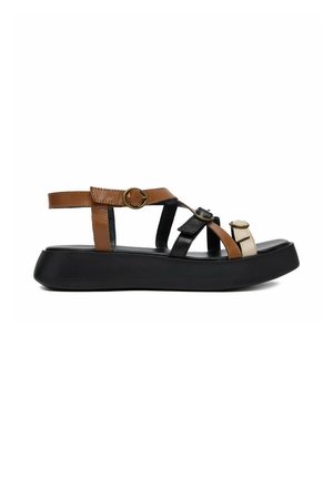 Lasocki, LASOCKI WOMEN'S SANDALS BROWN - Plateausandaler - brown