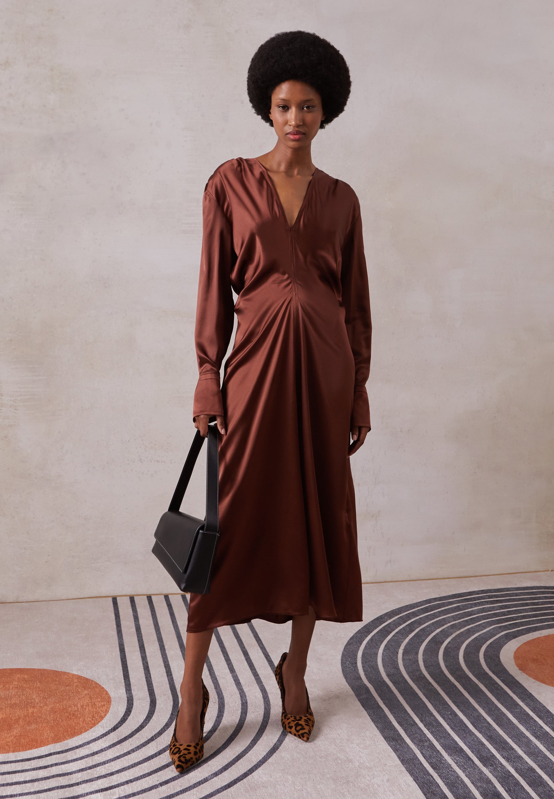 Victoria Beckham DEEP V LONG SLEEVE 