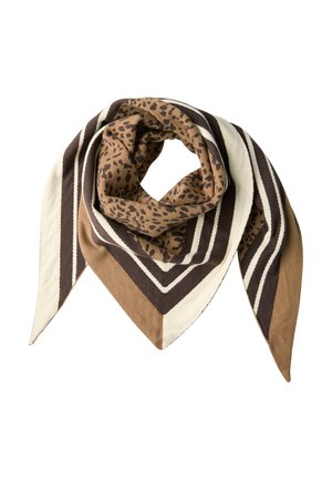 DREIECK MIT LEO-MUSTER - Tørklæde / Halstørklæder - braun