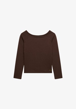 Superdry & Co, SUPERDRY - Jersey de punto - chestnut brown polka dot