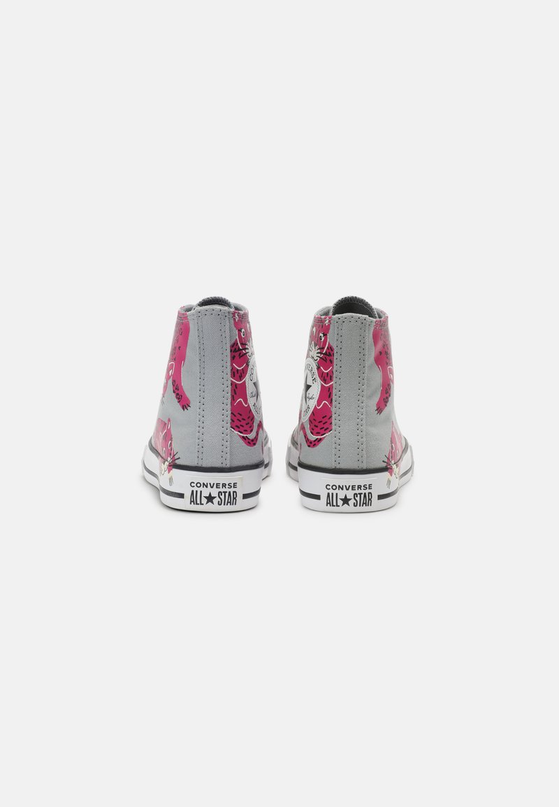 Converse CHUCK TAYLOR ALL STAR JUNGLE CATS HI - Zapatillas altas - ash stone/mason/prime pink/gris -