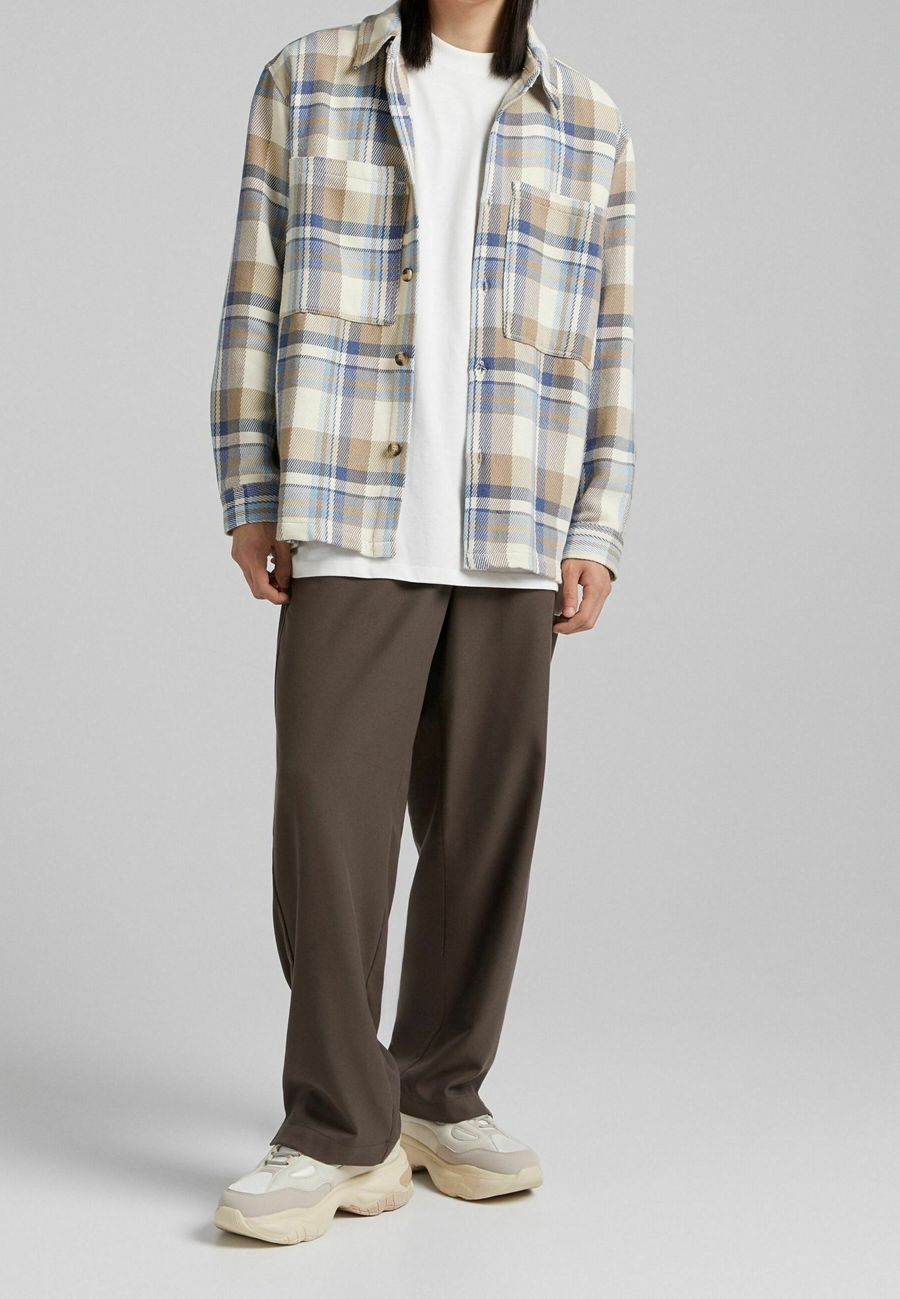 Hombre Bershka Camisa De Cuadros Bershka Mujer Bershka Camiseta