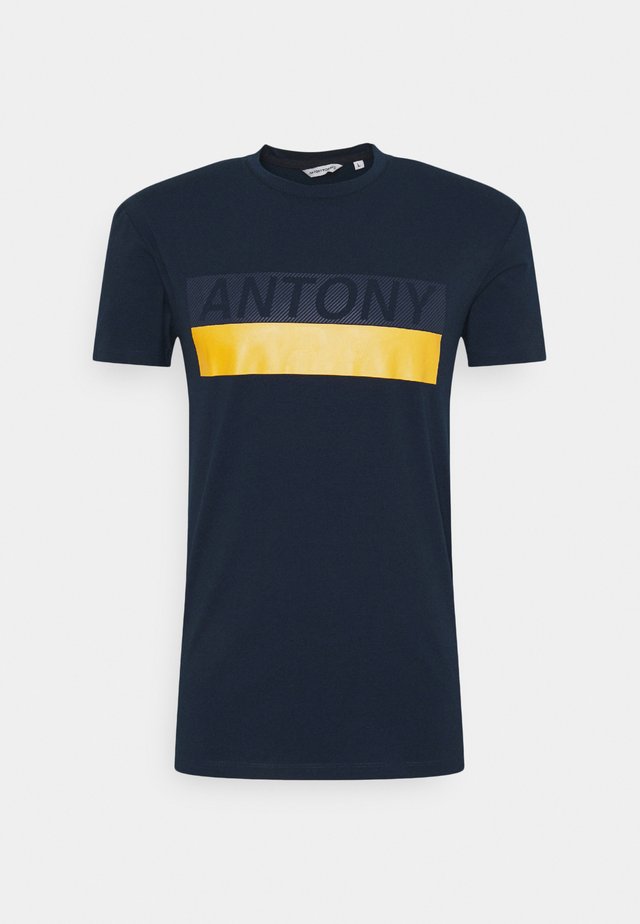 SLIM FIT - T-shirt print - avio blu